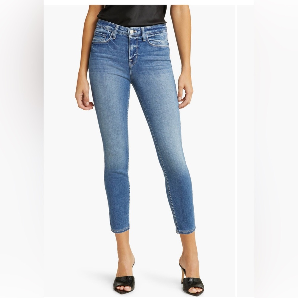 L’AGENCE MARGOT HIGH WAIST CROP SKINNY JEANS